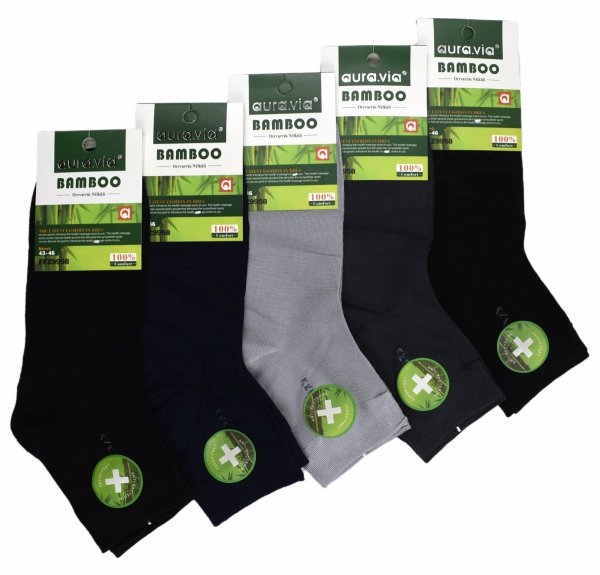 Naturalne bambusowe skarpety męskie to ekologiczny wybór – delikatne, higieniczne i dopasowane do stopy. Długość za kostkę dodaje im uniwersalności.