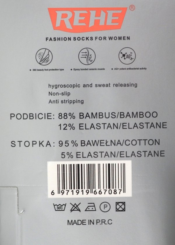 Zestaw 6 Par Koronkowe skarpetki do balerin–komfort i styl,mikrostopki rozmiar 35-39 Rehe