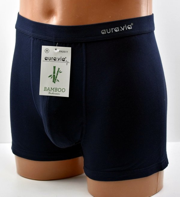 Naturalne włókno bambusowe chłodzi, oddycha i chroni skórę. Bokserki Aura.Via FR2517 zapewniają wygodę bez ucisku – idealne na co dzień.