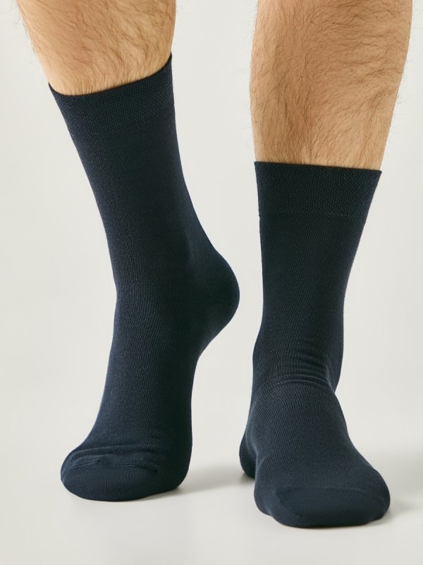 CONTE For Men – skarpety granatowe do pracy i garnituru 40-41 