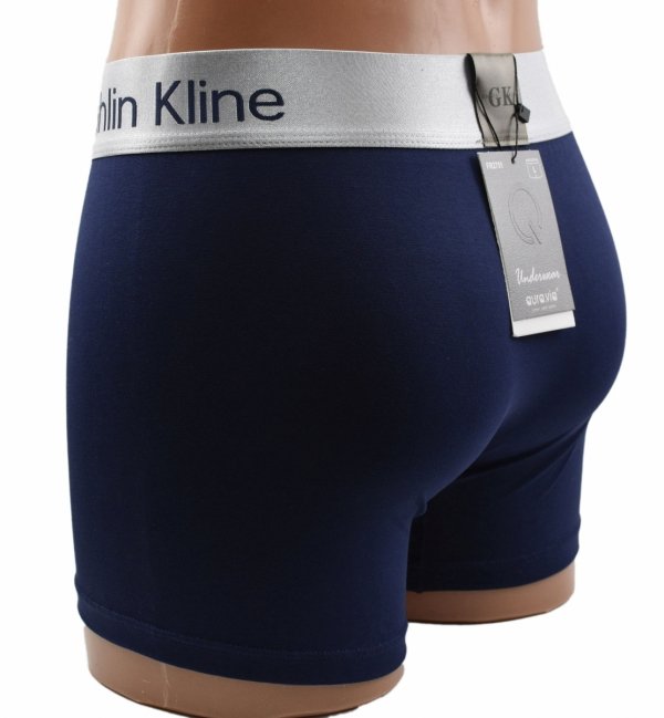 Granatowe bokserki męskie Aura.Via Ghin Kline–komfort premium, rozmiar L