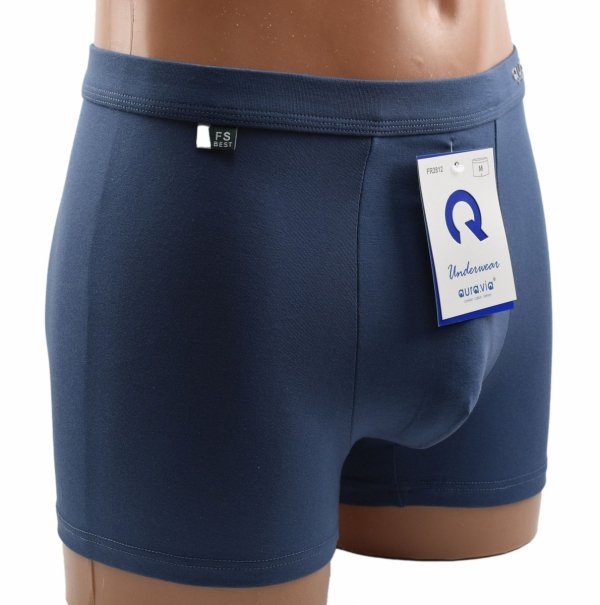 Bokserki męskie AuraVia niebieskie–95% bawełny, gładkie i elastyczne, rozmiar 2XL