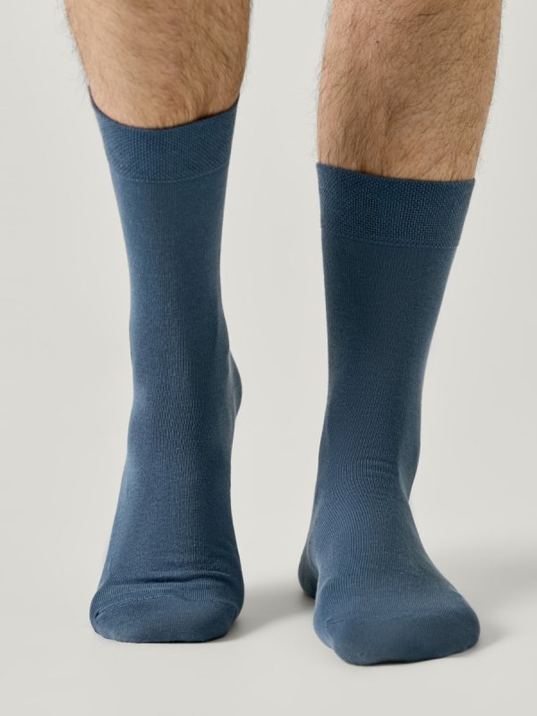 Skarpety garniturowe męskie CONTE w kolorze denim 44-45 