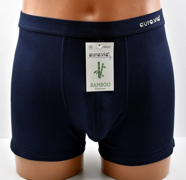 Granatowe bokserki męskie z włókna bambusowego miękkie i oddychające, rozmiar 3XL