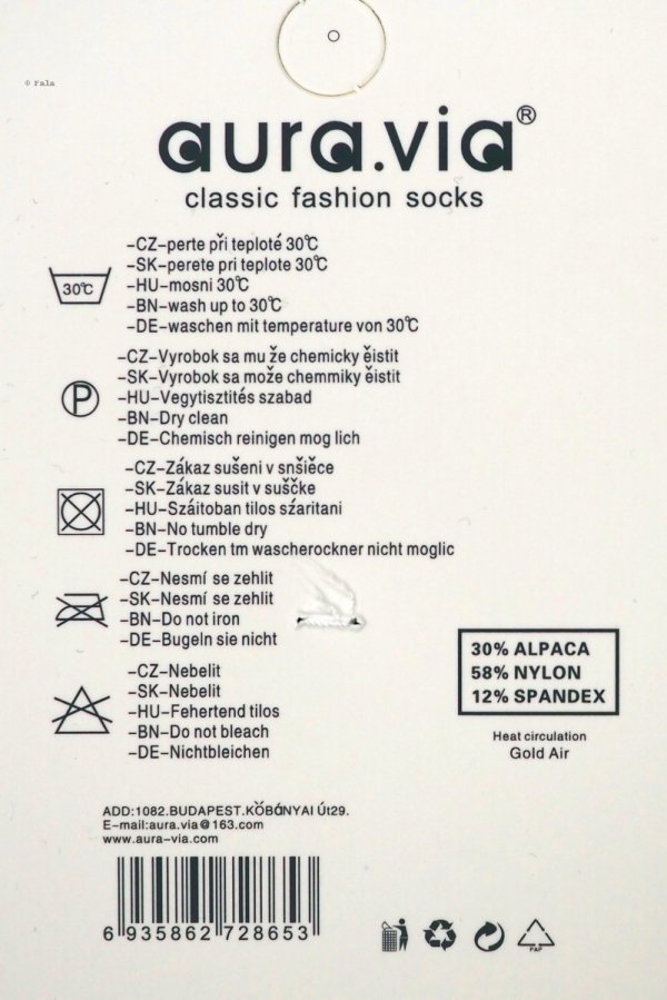 Skarpety zimowe premium delikatne 2 par38-41 AuraVia Skarpetki wełna alpaka