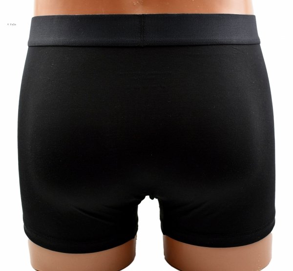 Bokserki męskie Auravia–czarne, bambus 85%, elastyczny pas AttractiveMan, rozmiar M