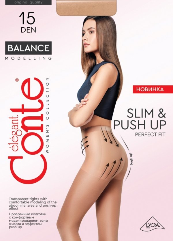 Rajstopy Conte Balance 15 Den – Elegancja i Perfekcyjne Modelowanie