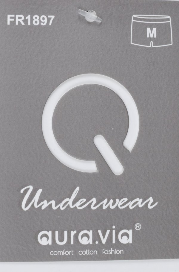 Auravia Cotton In – grafitowe bokserki męskie 95% bawełny, rozmiar L