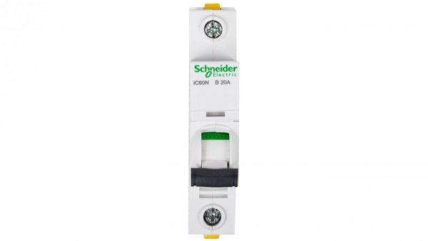 Wyłącznik nadprądowy 1P B 20A 6kA AC iC60N-B20 A9F03120