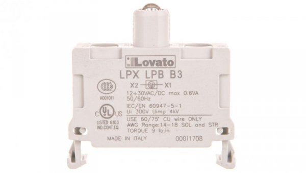 Oprawka z LED zielona 12-30V AC/DC LPXLPBB3