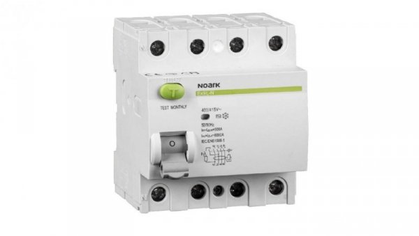 Wyłącznik różnicowoprądowy, Icn=6kA, 4bieg., In=40A, IDn=30mA, typ AC Ex9CL-N 4P 40A 30mA NE108332