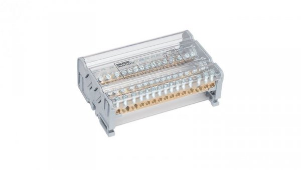 Blok dystrybucyjno-rozdzielczy MOBLOCK 4P 125A-15 2x35mm2 + 2x25mm2 + 11x6mm2 TS35 MAB4126A18