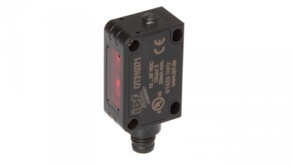 Czujnik optyczny odbiciowy 32x20x12mm Sn: 30-100 10-30V DC PNP NC/NO złącze M8 4-pinowa OT310371