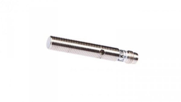 Czujnik pojemnościowy M8x1 dł: 54mm zabudowany Sn: 0.1-1.5mm 11-30V DC PNP NO złącze M8 3pin IP65 KB080170