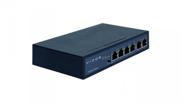 Switch PoE 4 porty PoE 2 porty Uplink do obsługi systemów wideodomofonowych oraz CCTV PS42/60