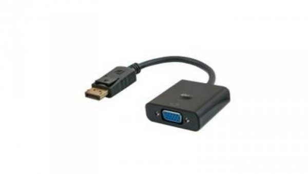 Adapter SAVIO CL-90 (DisplayPort M - D-Sub (VGA) F 0,20m kolor czarny)