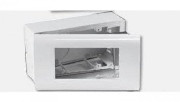 Obudowa natynkowa 4-modułowa do osprzętu w standardzie 45x45mm (zawiera SUP metalowy i RAM) OBUK-4/M