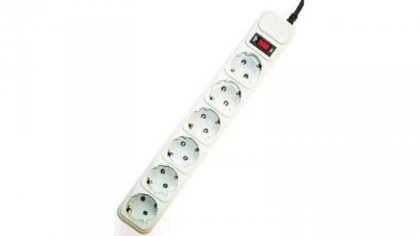 Listwa zasilająca ENERGENIE SPG6-B-6C (1,8m kolor szary)