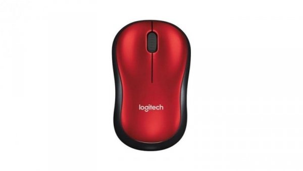 Mysz Logitech M185 910-002240 (optyczna 1000 DPI kolor czerwony)