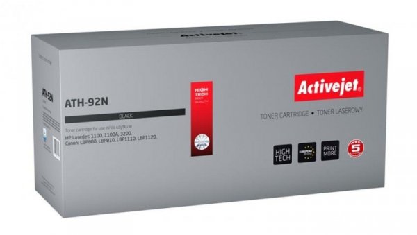 Toner Activejet ATH-92N (zamiennik HP 92A C4092A, Canon EP-22 Supreme 3100 stron czarny)