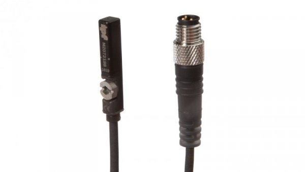 Czujnik magnetyczny walec T-rowek 6,2 mm 5,8x30x4,8 mm 10-30V DC -30 stC PNP NO złącze kablowe M8 3-pinowe 0,5 m IP67 MZ072188