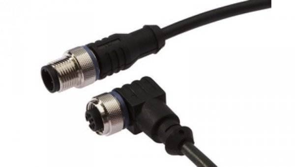 Złącze do samokonfekcjonowania M12 proste żeńskie 4-pinowe M12 męskie proste 4-pinowe 4x0,34mm² PUR 240V IP67 VK150F21