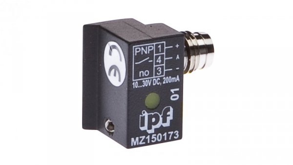 Czujnik magnetyczny walec rowek trapezowy 14x20x20mm 10-30V DC PNP NO wtyk M8 3-pinowe IP67 MZ150173