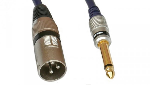 Kabel przyłącze wtyk XLR / wtyk Jack 6,3 mono MK34 1,5m