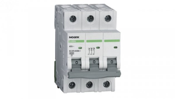 NOARK Wyłącznik nadprądowy 3P Typ B 16A 6kA AC (100053)