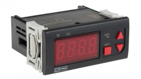 Regulator temperatury wł./wył. 1-wyjściowy-wyjściowy, Uz 230 V AC, 77 x 35mm