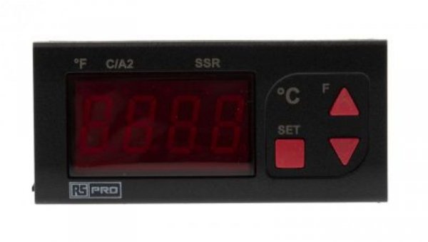 Regulator temperatury wł./wył. 2-wyjściowy, Uz 230 V AC, 77 x 35mm