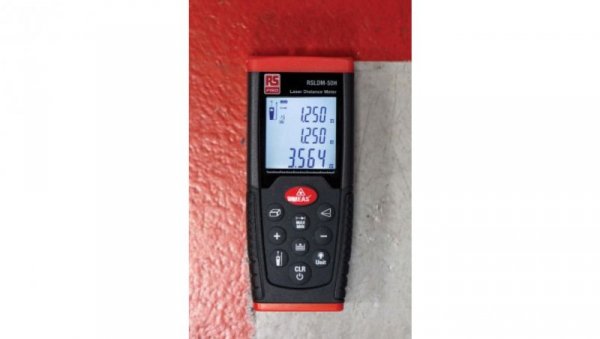 Miernik laserowy, RSLDM-50H, 0,05→ 50m, Klasa wyzwalania Class 2, 1,5 mm, LCD, 635nm