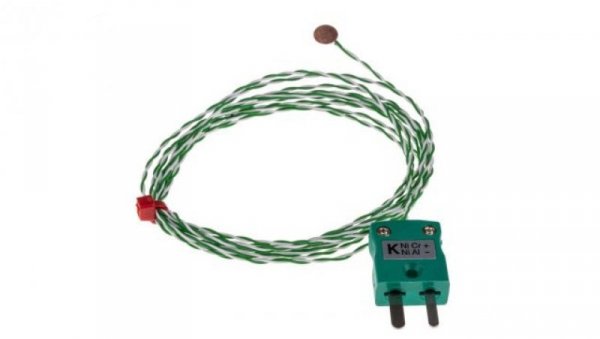 Termopara typ K do +200C 2m kabel 2m, Miedziane IEC