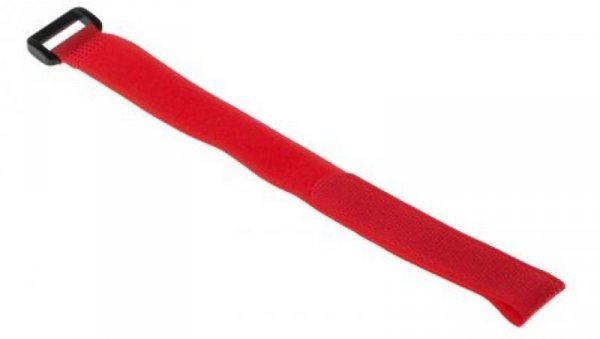 Opaska kablowa z rzepem Czerwony, 310mm 20 mm RS PRO Opaska 179-7183 /10szt./