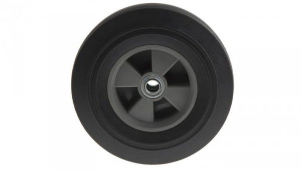 Kółko do wózka, Lite, Guma, Czarny, obc.: 600kg, śred.: 255mm, szer.: 60mm