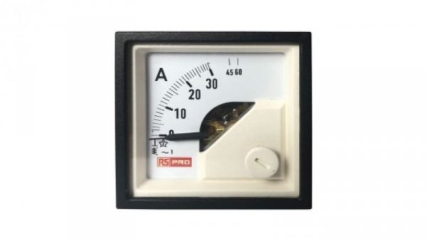Amperomierz analogowy panelowy 60 (Input)A AC -10C do +65C RS PRO