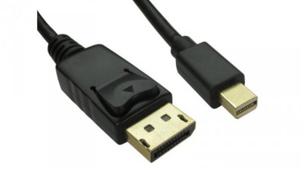 Kabel DisplayPort 5m Męskie Mini DisplayPort to Męski kabel DisplayPort Czarny