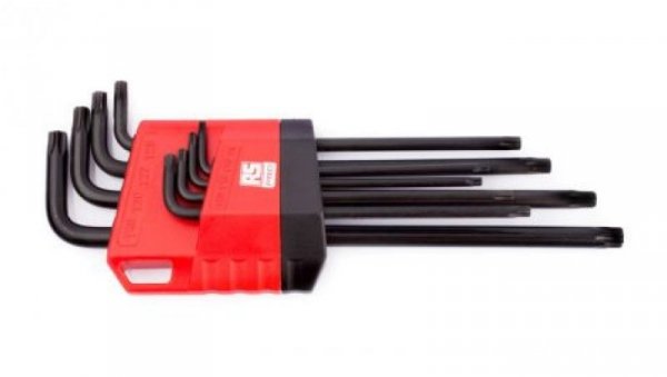 Zestaw kluczy Torx typu L, 8 szt., RS PRO