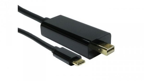 Kabel adaptera, 3840 x 2160, do wyświetlaczy: 1, USB C, USB 3.1, Mini DisplayPort