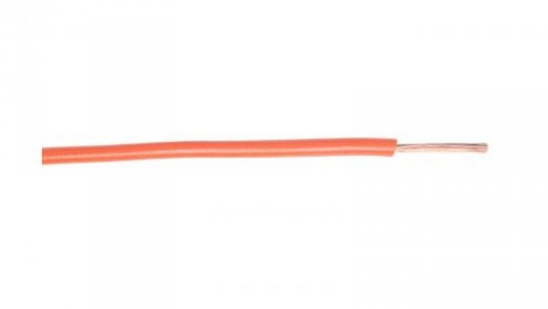 Przewód jednożyłowy linkowy, 1,5 mm², 16 AWG, PVC, 450/750 V, Pomarańczowy, dł. 100m, RS PRO