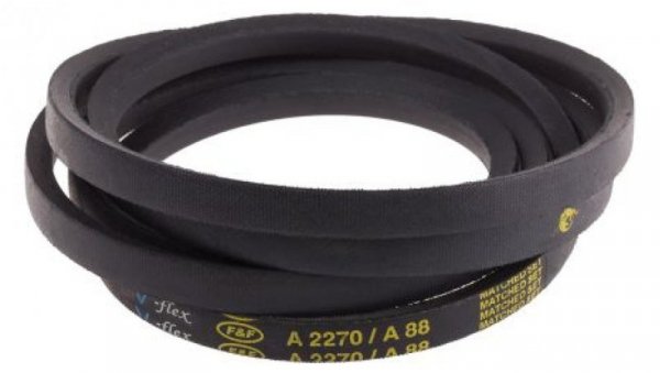 Pas napędowy, profil A, materiał: PET, guma, 13mm x 8mm x 2.24m, RS PRO
