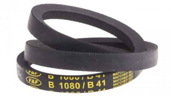 Pas napędowy, profil B, materiał: PET, guma, 17mm x 11mm x 1.04m, RS PRO