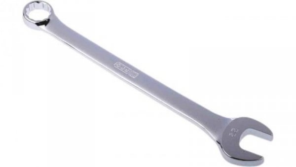 Klucz płasko-oczkowy, roz. 22 mm, dł. 295 mm, materiał: Stal chromowo-wanadowa, RS PRO