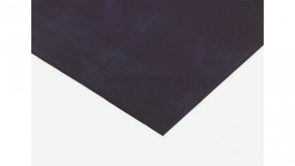 Arkusz gumy, Czarny, 1.4g/cm³, 1m x 600mm x 10mm, RS PRO