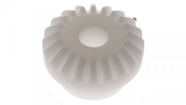 Przekładnia stożkowa, POM, zęby: 20, Skośne, skok: 0.8mm, kąt: 20, otwór: 5mm, 110 → 120HRR
