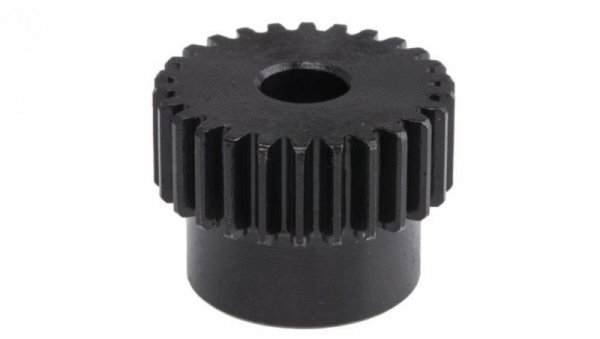 Koło zębate walcowe, moduł: 1, l.zębów: 26, śr. piasty: 22mm, śr. otworu: 8mm, Stal