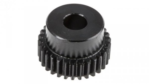 Koło zębate walcowe, moduł: 1, l.zębów: 30, śr. piasty: 25mm, śr. otworu: 10mm, Stal