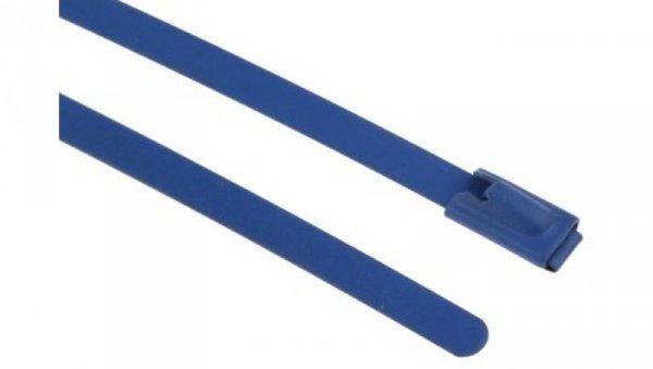 Opaska kablowa 100mm 4.6 mm Stal nierdzewna z powłoką poliestrową 100 sztuk RS PRO