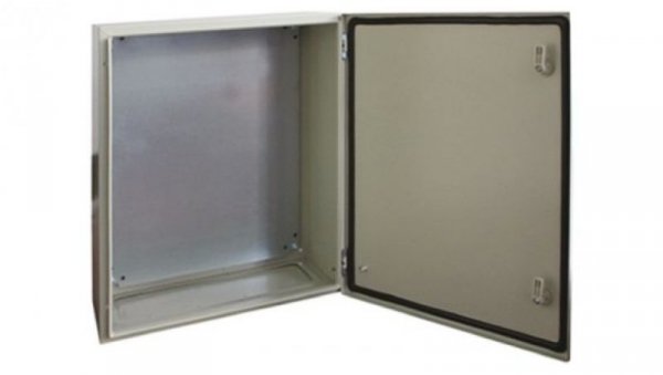 Szafka ścienna rozdzielcza RAL 7032, materiał: Stal, IP66, 800 x 600 x 200mm, RS PRO