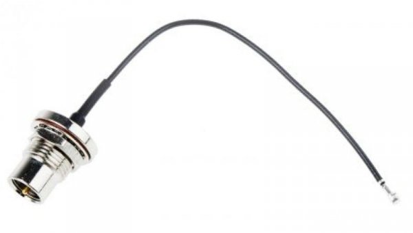 Kabel koncentryczny, RF, Czarny Wtyk FME Żeńskie U.FL 100mm, RS PRO Z zakończeniem